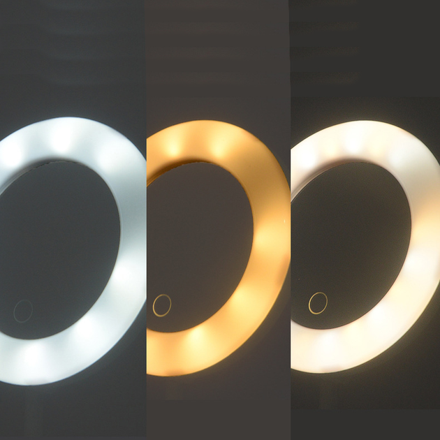 Косметичне дзеркало з підсвічуванням HMD Mirror 16 см LED лампа 3 режими світла, сенсорне керування, USB Білий - Фото 8 Косметичне дзеркало з підсвічуванням HMD Mirror 16 см LED лампа 3 режими світла, сенсорне керування, USB Білий - зображення 8