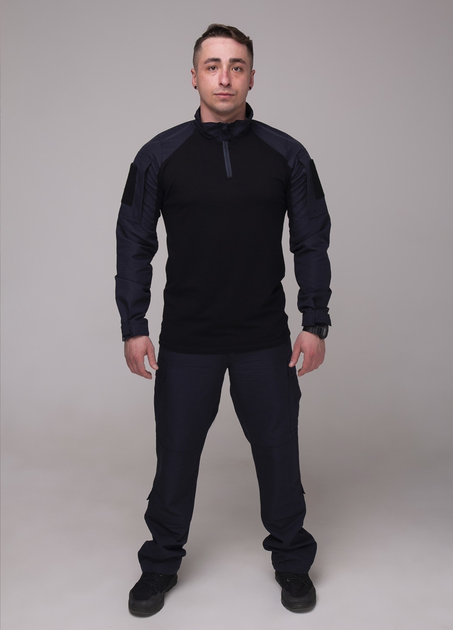 Костюм тактический рубашка убакс и брюки Карго GorLin 56 Синий (БР24/Т44) - изображение 1