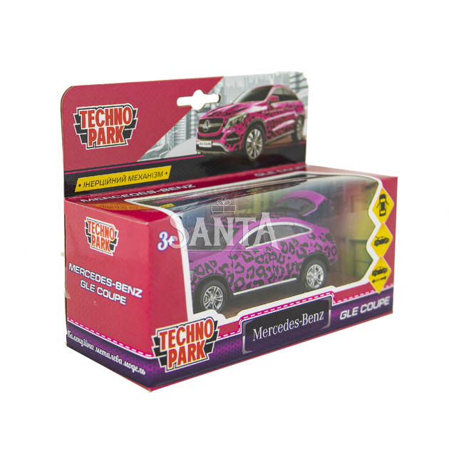 Автомодель GLAMCAR - MERCEDES-BENZ GLE COUPE TechnoPark рожевий 11,5см. (GLECOUPE-12GRL-PIN) - зображення 6