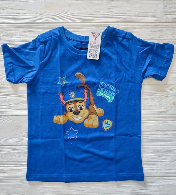 Футболка для хлопчика синя Щенячий патруль Paw Patrol - Маршал, 110/116 ...