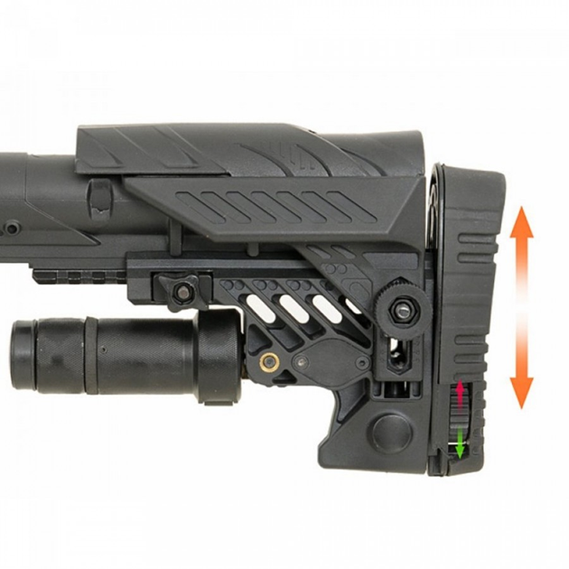 Приклад Long Multi Position Sniper Mk.2 Srs CAA Black (Чорний) - зображення 1