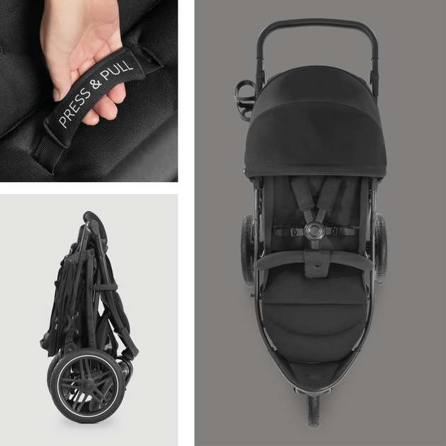 Коляска прогулочная Hauck Rapid 3R Black (14854-9) - изображение 3