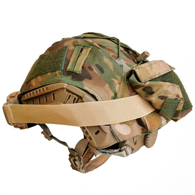 Кавер на шлем Чехол на каску FAST с подсумком Cordura IRR Мультикам (040101-1) - изображение 1