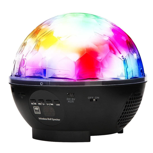 Аккумуляторный Bluetooth Диско шар с пультом управления DMX-512 Crystal Magic Черный - Фото 2 Аккумуляторный Bluetooth Диско шар с пультом управления DMX-512 Crystal Magic Черный - изображение 2