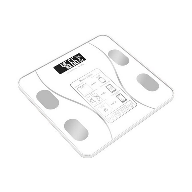 Напольные умные фитнес весы до 180кг, с Bluetooth, A-8003, Белые - изображение 6