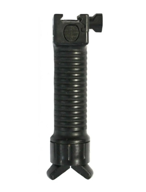 Рукоятка перенесення вогню з сошками ручки вертикальна US Army Grip Pod Bipod GPS Military Чорний - зображення 2