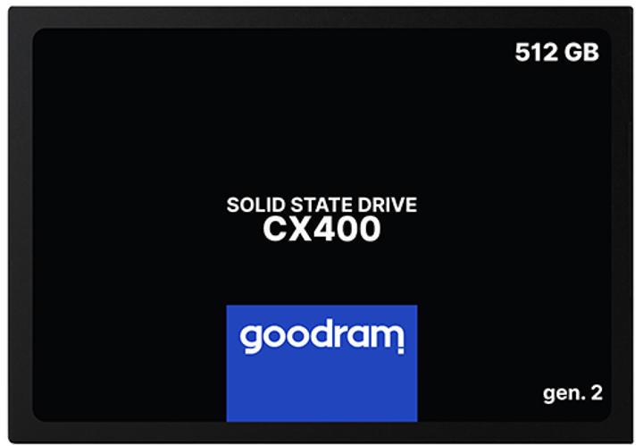 SSD диск Goodram CX400 Gen.2 512GB 2.5" SATAIII 3D NAND QLC (SSDPR-CX400-512-G2) - зображення 1