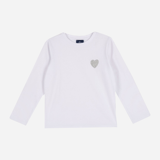 T-shirt z długim rękawem Chicco Sweat Shirts 09067069000000-033 128 cm Biały (8054707868298) - obraz 1