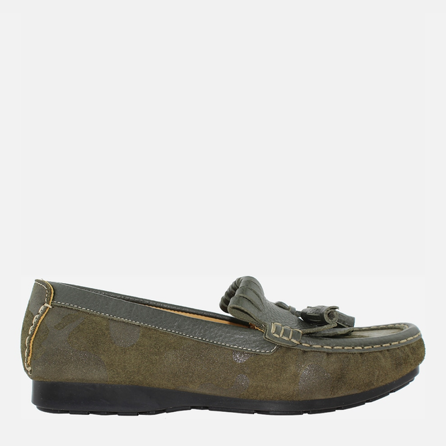 Женские мокасины из кожи Tibet RT827-04-16 41 25.5 см Зеленые ...