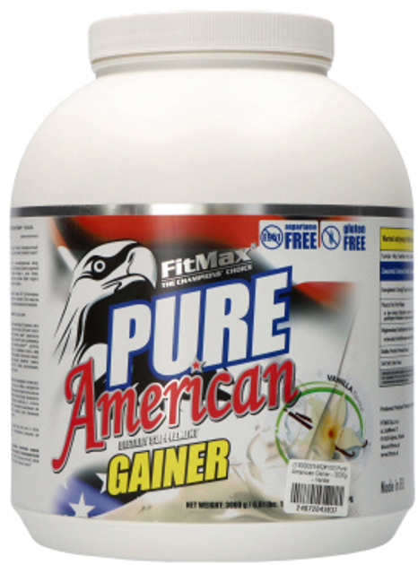 Гейнер FitMax Pure American Gainer 3000 г Ваніль (5907776170652) - зображення 1