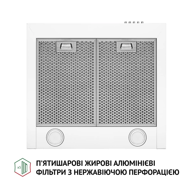 Витяжка купольна PERFELLI K 5210 WH 700 LED - изображение 5