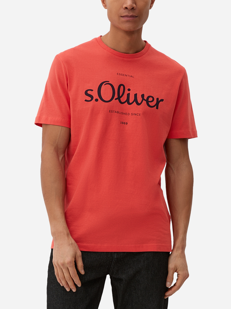 T-shirt s.Oliver 2128330-30D1 M Czerwony (4099972657424) - obraz 1