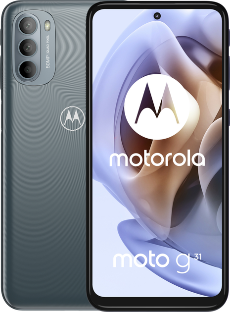 Мобільний телефон Motorola Moto G31 4/64GB Mineral Grey (PASU0003PL) - зображення 1