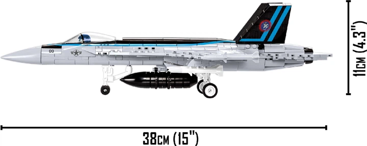 Klocki konstrukcyjne Cobi Top Gun 2 Myśliwiec bombardujący F/A-18E/F "Super Hornet" 570 elementów (COBI-5805) - obraz 8