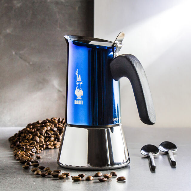 Кофеварка гейзерная Bialetti, на 4 чашки, синяя (0007274/CN) – купить ...