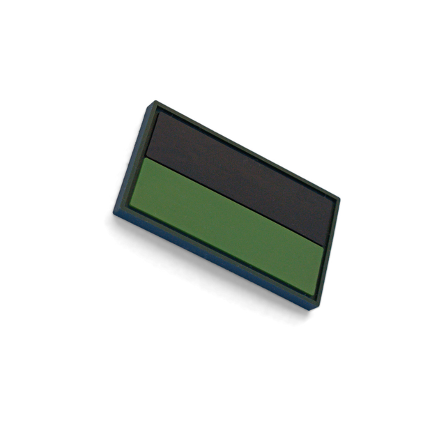 Шеврон (патч) на липучці Luxyart чорно-зелений 7,5*5 см (DB-019) - зображення 2