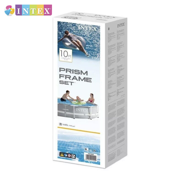 Круглый каркасный бассейн Intex 26700 NP. Размером 305x76см, объём 4485л, от 6 лет - Фото 3 Круглый каркасный бассейн Intex 26700 NP. Размером 305x76см, объём 4485л, от 6 лет - изображение 3