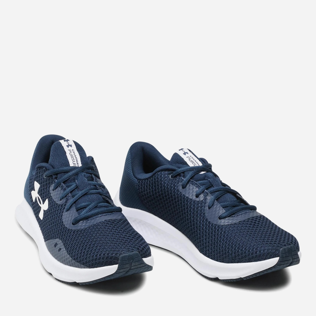 Чоловічі кросівки для бігу Under Armour Charged Pursuit 3 3024878-401 42 (8.5US) 26.5 см Сині (195252758509) - зображення 2