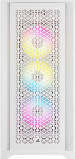 Obudowa Corsair iCUE 5000D RGB AirFlow Tempered Glass White (CC-9011243-WW) - obraz 2