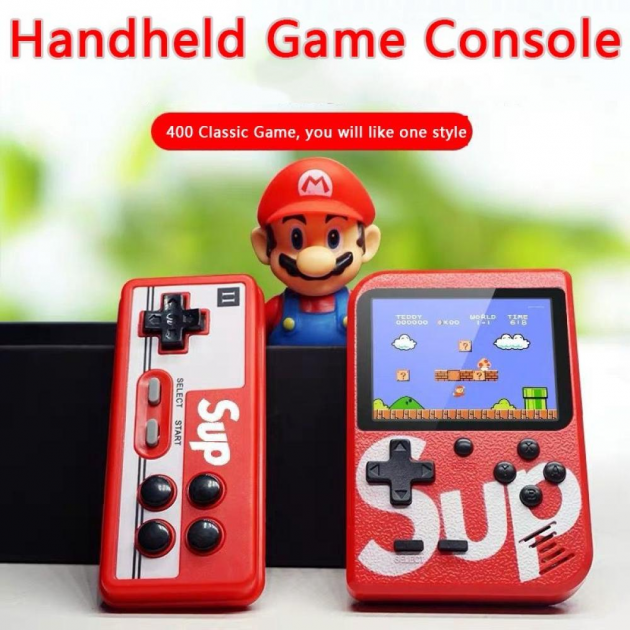 Портативная игровая консоль с джойстиком 400 игр Game Sup 8283 ретро red - изображение 5