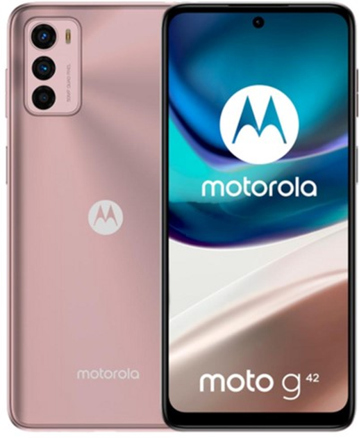 Smartfon Motorola Moto G42 4/64GB Metallic Rose (PAU00009PL) - obraz 1