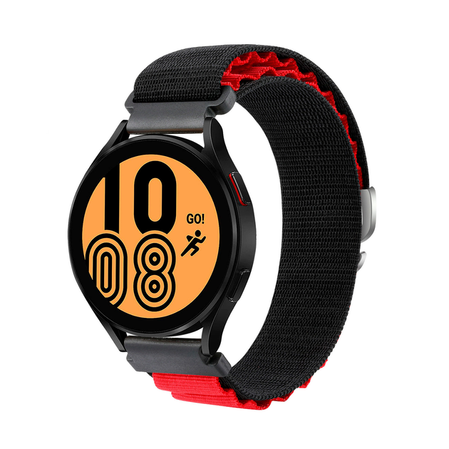 Браслет для Samsung Gear Sport - черно-красный / Watchbands NormalCloth ...