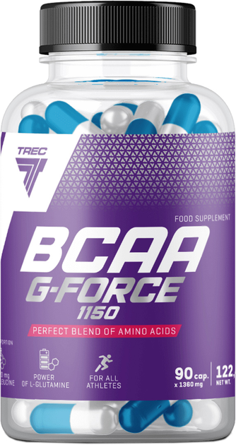 Амінокислоти Trec Nutrition BCAA G-Force 1150 90 капсул (5902114017392) - зображення 1