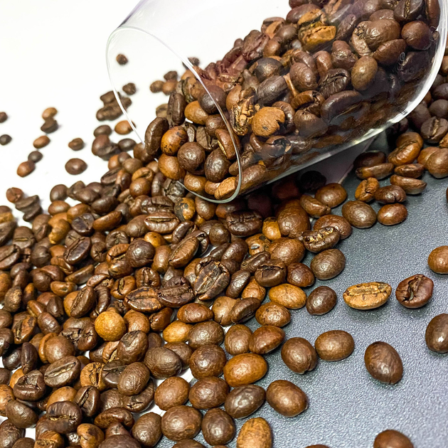 Купить Кофе в зернах купаж 75%/25% свежеобжаренный 1 кг – ROZETKA ...