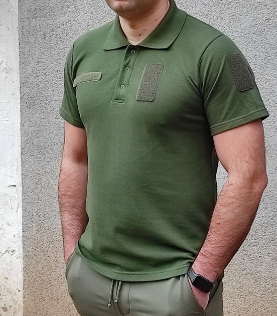 Поло військове тактовне Eva Military колір хакі розмір М - зображення 2