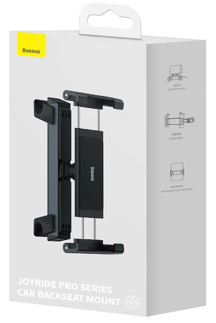 Автотримач для планшета/телефону Baseus JoyRide Pro Backseat Car Mount Black (SUTQ000001) - зображення 5