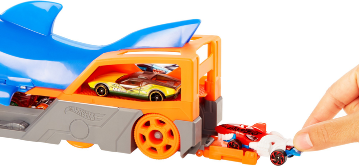 Zestaw do gry Hot Wheels Transporter Truck Shark Mouth (GVG36) - obraz 9