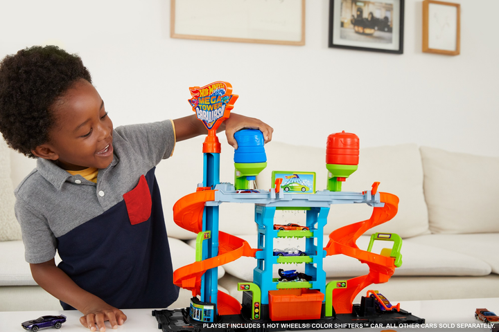Zestaw do gry Myjnia samochodowa Hot Wheels Mega Tower (HDP05) - obraz 6