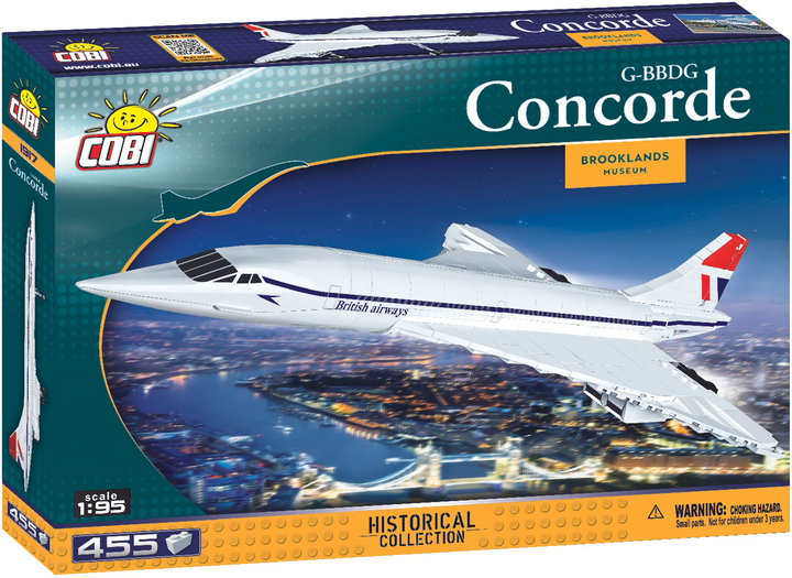 Klocki konstrukcyjne Cobi Concorde 1:95 455 elementów (COBI-1917) - obraz 1