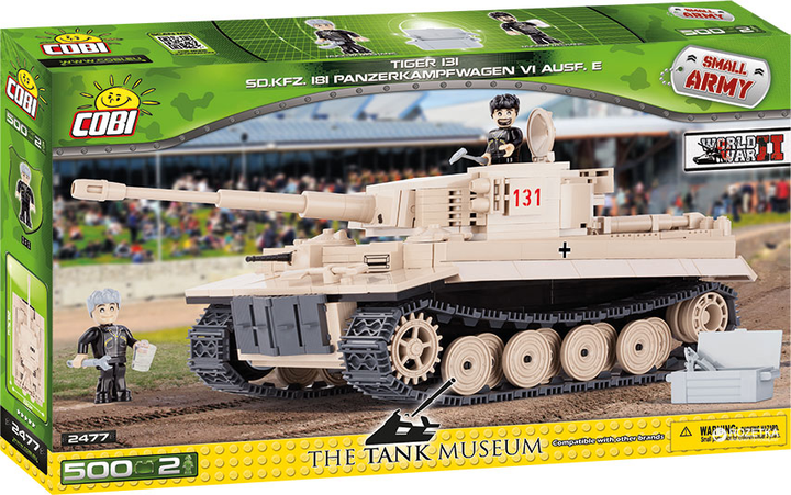 Klocki konstrukcyjne Cobi Czołg Tiger VI (COBI-2477) (5902251024772) - obraz 1