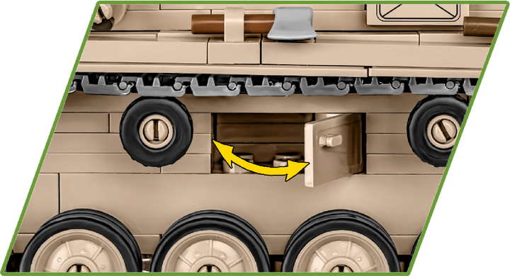 Klocki konstrukcyjne Cobi II Wojna Światowa Czołg Panzer III 780 elementów (COBI-2562) - obraz 6