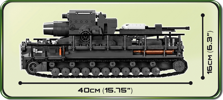 Конструктор Cobi самохідна мортира 600-мм "Карл" 1500 деталей (COBI-2530) - зображення 13