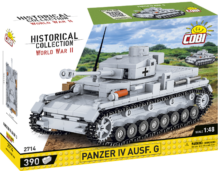 Klocki konstrukcyjne Cobi II Wojna Światowa Czołg Panzer IV 390 elementów (COBI-2714) - obraz 1
