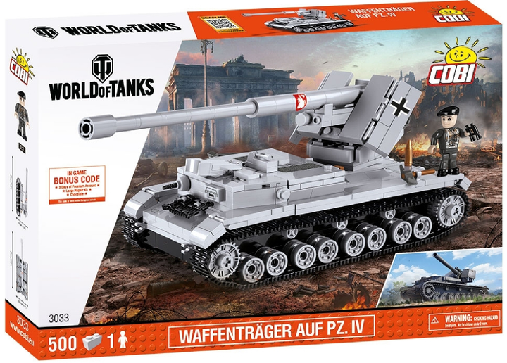 Klocki konstrukcyjne Cobi World Of Tanks Waffentrager 500 elementów (COBI-3033) - obraz 1