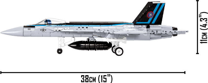 Klocki konstrukcyjne Cobi Top Gun 2 Myśliwiec bombardujący F/A-18E/F "Super Hornet" 570 elementów (COBI-5805) - obraz 8