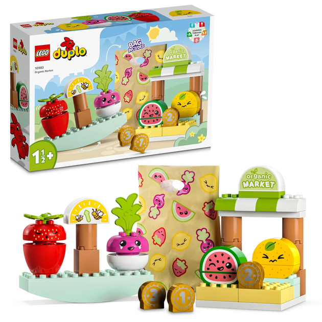 Конструктор LEGO DUPLO My First Органічний ринок 40 деталей (10983) - зображення 6