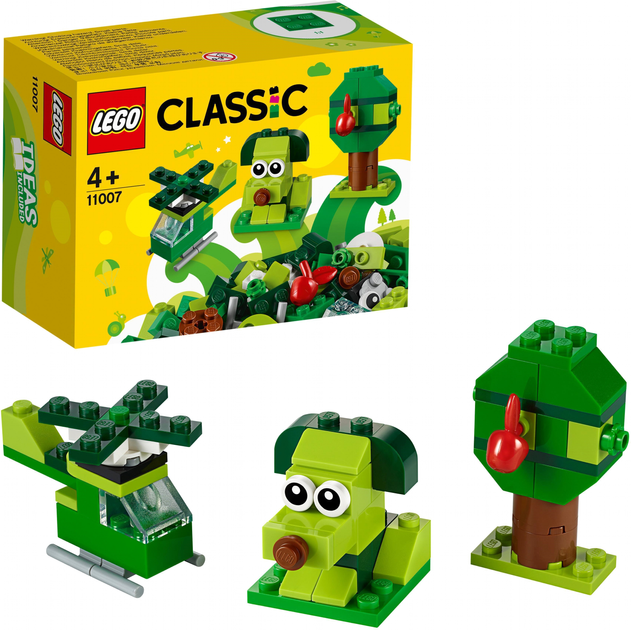 Zestaw klocków LEGO Classic Zielone klocki kreatywne 60 elementów (11007) - obraz 2