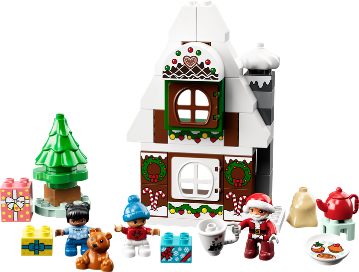 Zestaw klocków LEGO DUPLO Town Piernikowy domek Świętego Mikołaja 50 elementów (10976) - obraz 9