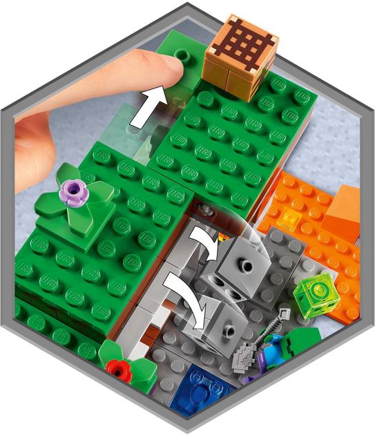 Zestaw klocków LEGO Minecraft Opuszczona kopalnia 248 elementów (21166) - obraz 5
