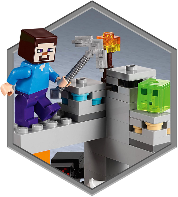 Zestaw klocków LEGO Minecraft Opuszczona kopalnia 248 elementów (21166) - obraz 7