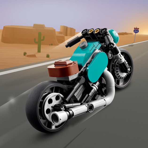 Конструктор LEGO Creator Вінтажний мотоцикл 128 деталей (31135) - зображення 3