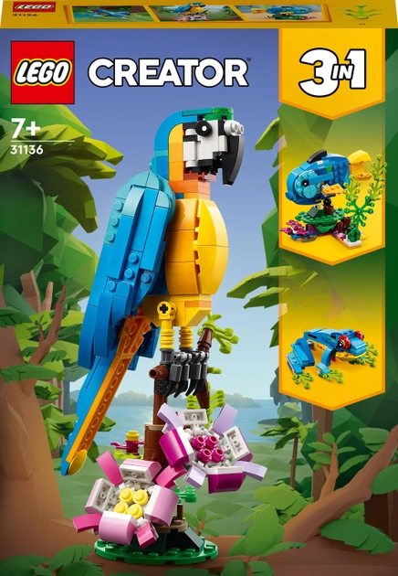 Конструктор LEGO Creator Екзотичний папуга 253 деталі (31136) - зображення 1