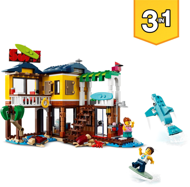 Zestaw klocków LEGO Creator Domek surferów na plaży 564 elementy (31118) - obraz 10