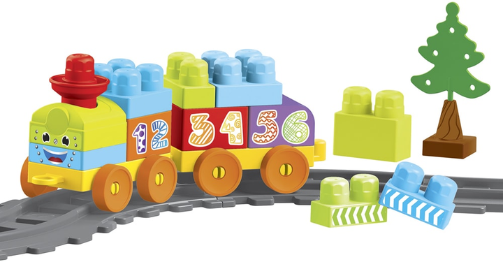 Klocki konstrukcyjne Wader Baby Blocks Train Set Moje pierwsze klocki Kolej 145 cm 36 elementów (41460) (5900694414600) - obraz 2