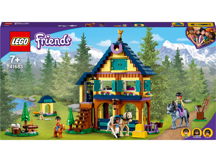 Zestaw klocków LEGO Friends Leśne centrum jeździeckie 511 elementów (41683) - obraz 1