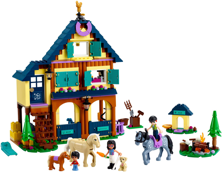 Zestaw klocków LEGO Friends Leśne centrum jeździeckie 511 elementów (41683) - obraz 2